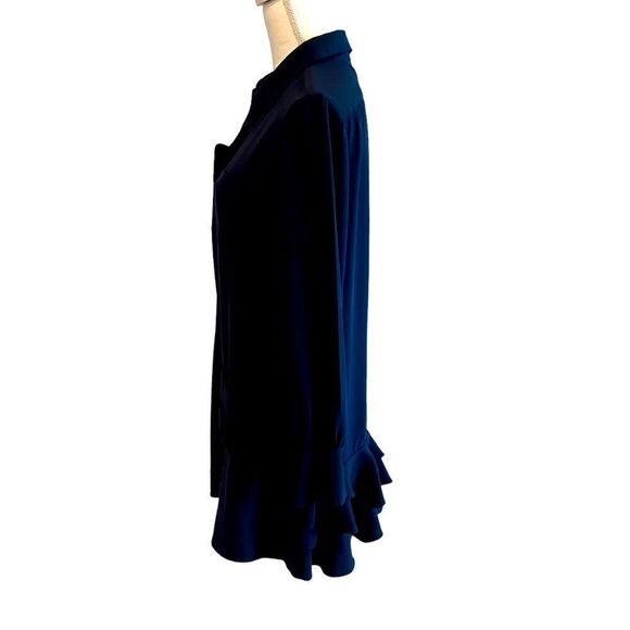 Harvey Faircloth Long Sleeve Ruffled Dress Size 8 - Picture 2 of 7